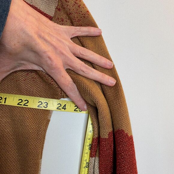 Cotton & Rye Sweater Scenic Desert Southwestern Howling Coyote Bell Sleeve Med - Picture 11 of 15